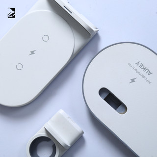 شارژر وایرلس Aukey LC-A3: ایستگاه شارژ هوشمند 3 در 1