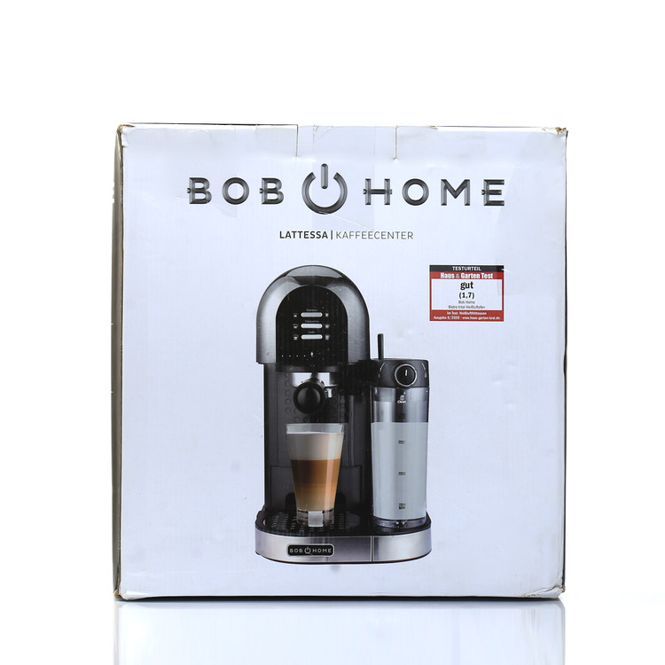اسپرسو ساز نیمه اتوماتیک BOB HOME مدل Lattessa Kaffeecenter با مخزن شیر و سیستم شیرزن اتوماتیک
