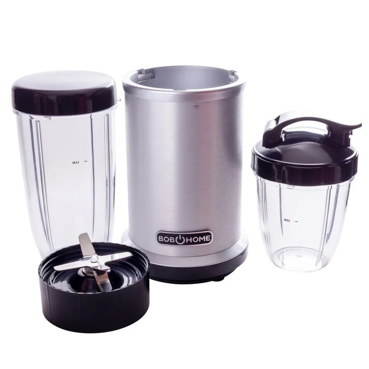 اسموتی ساز مخلوط کن رومیزی Bob Home مدل Smart Blender با بدنه آلومینیومی نقرهای - استوک