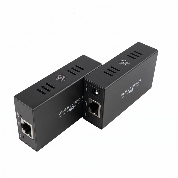 اکستندر USB 2.0 روی کابل شبکه PWAY مدل USB2.0 Extender با چهار پورت خروجی